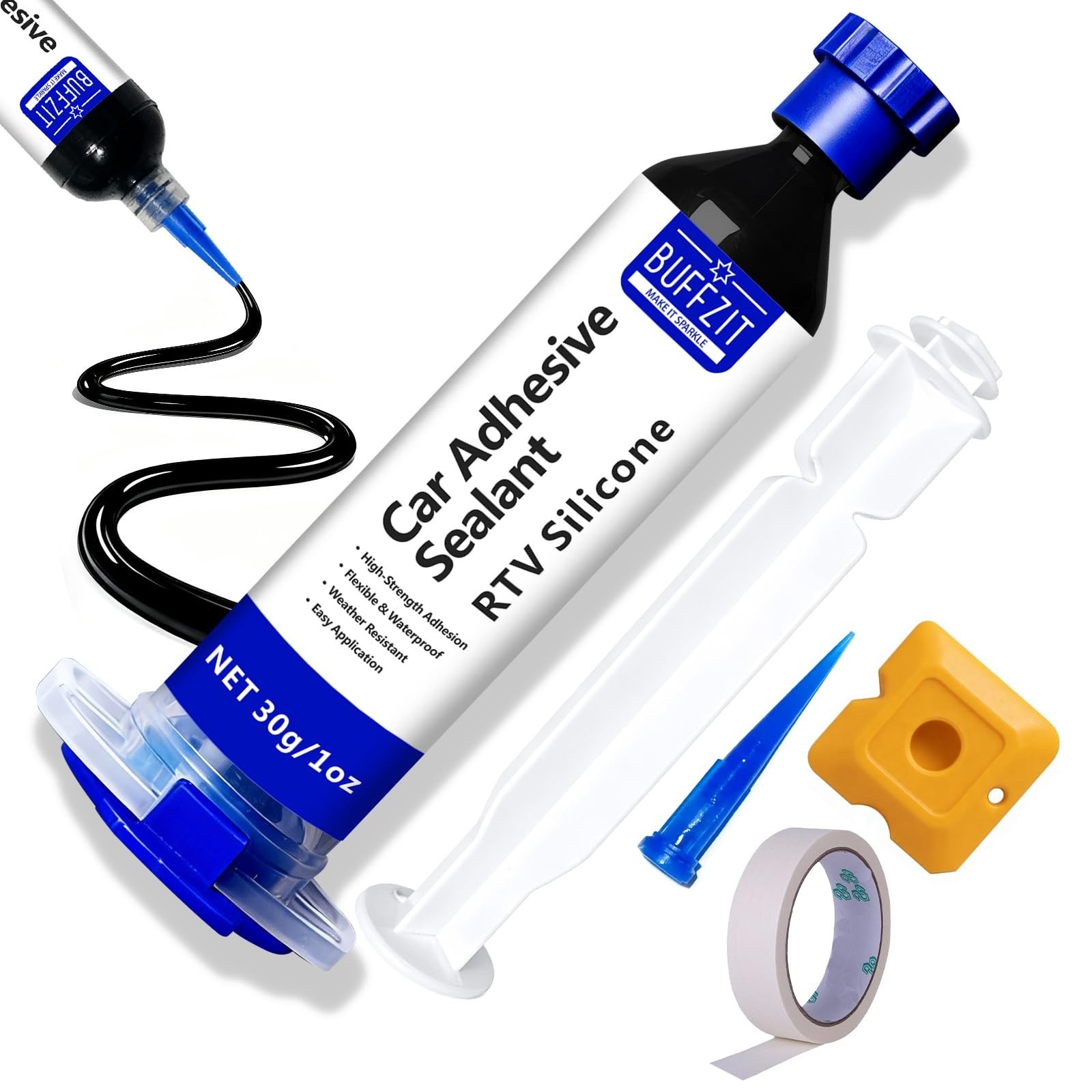 100% Waterproof RTV Silicone Adhesive Sealant – Strong Bond, Crack Proof Caulk f