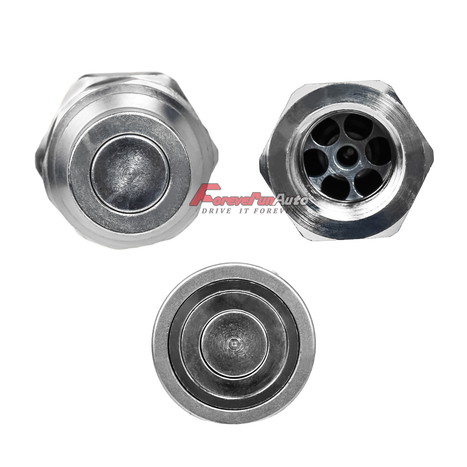 2 Sets 3/4″ NPT Flat Face Hydraulic Quick Connect Couplers Couplings Skid Steer