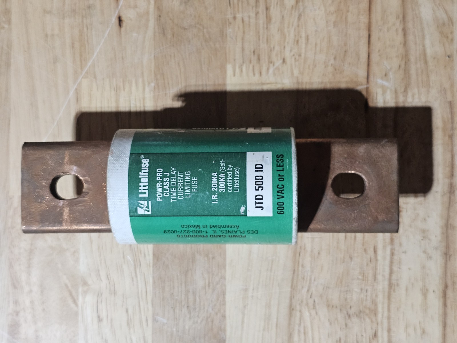 Littelfuse JTD500ID 500A 600V Class J Time Delay Indicator Fuse New Surplus