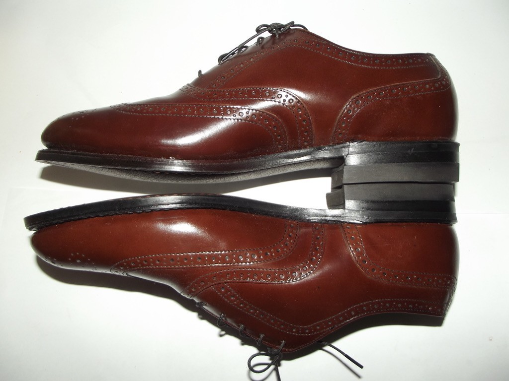 Iron Age Safety Shoes Mens9M Brown Leather Wingtip Steel Toe Oil Proof Bostonian