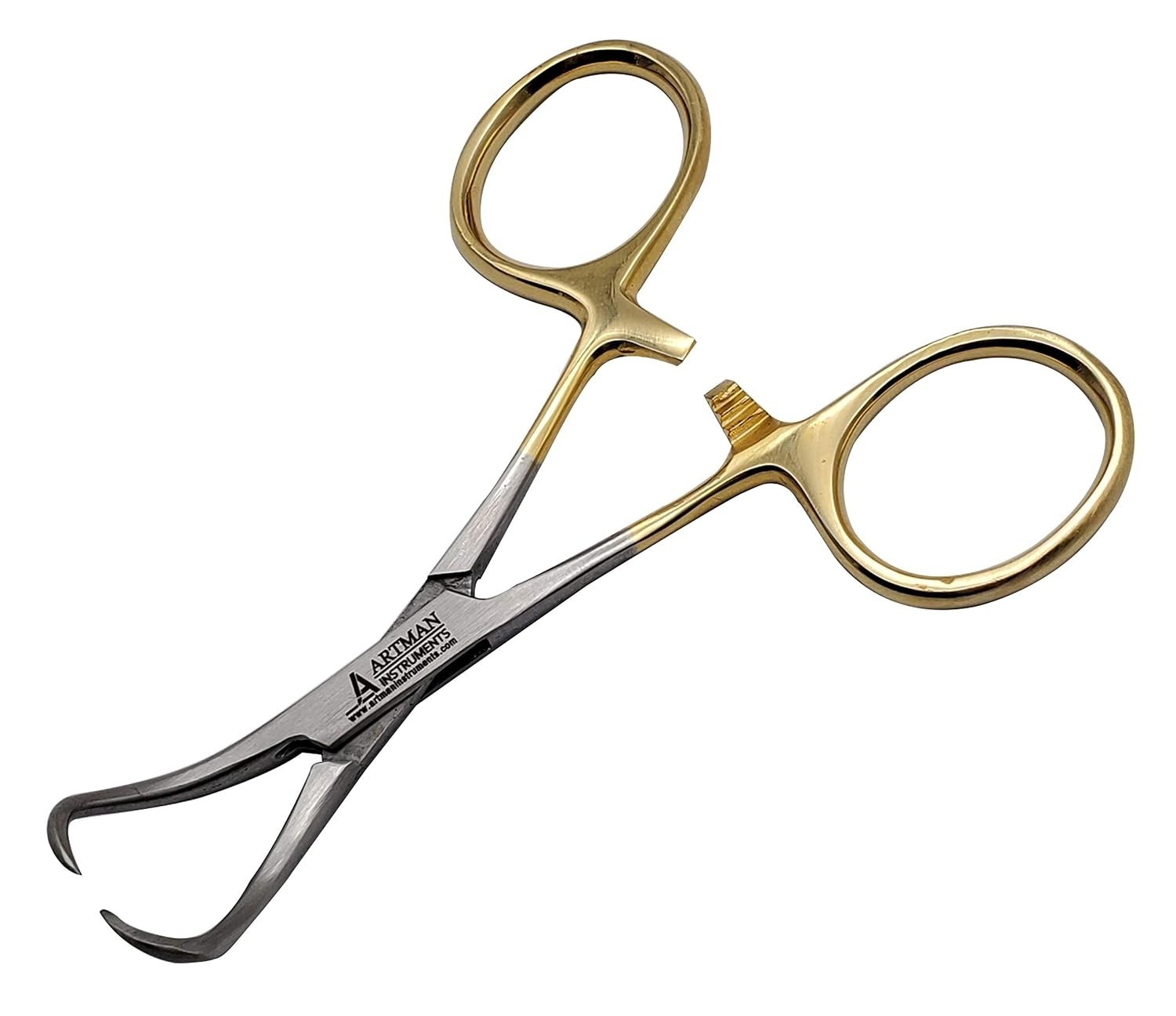Towel Clamp Backhaus Forceps Gold Plated 3.5″ Medical Surgical Instrument ARTMAN