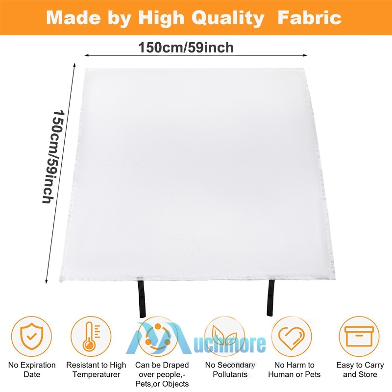 4x Large Fire Blanket Fireproof For Home Kitchen Office Caravan Emergency Safety