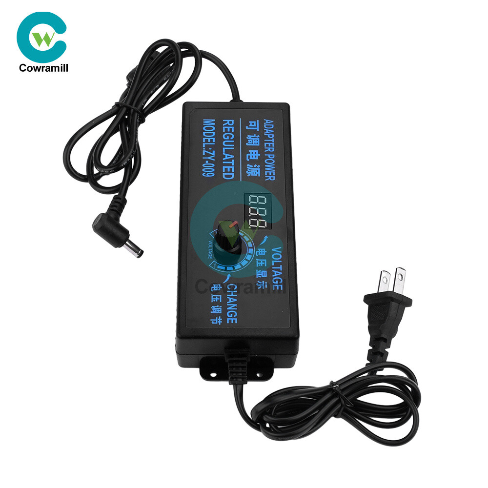 Adjustable AC-DC Power Supply Adapter Charger Variable Voltage 3V-24V Universal