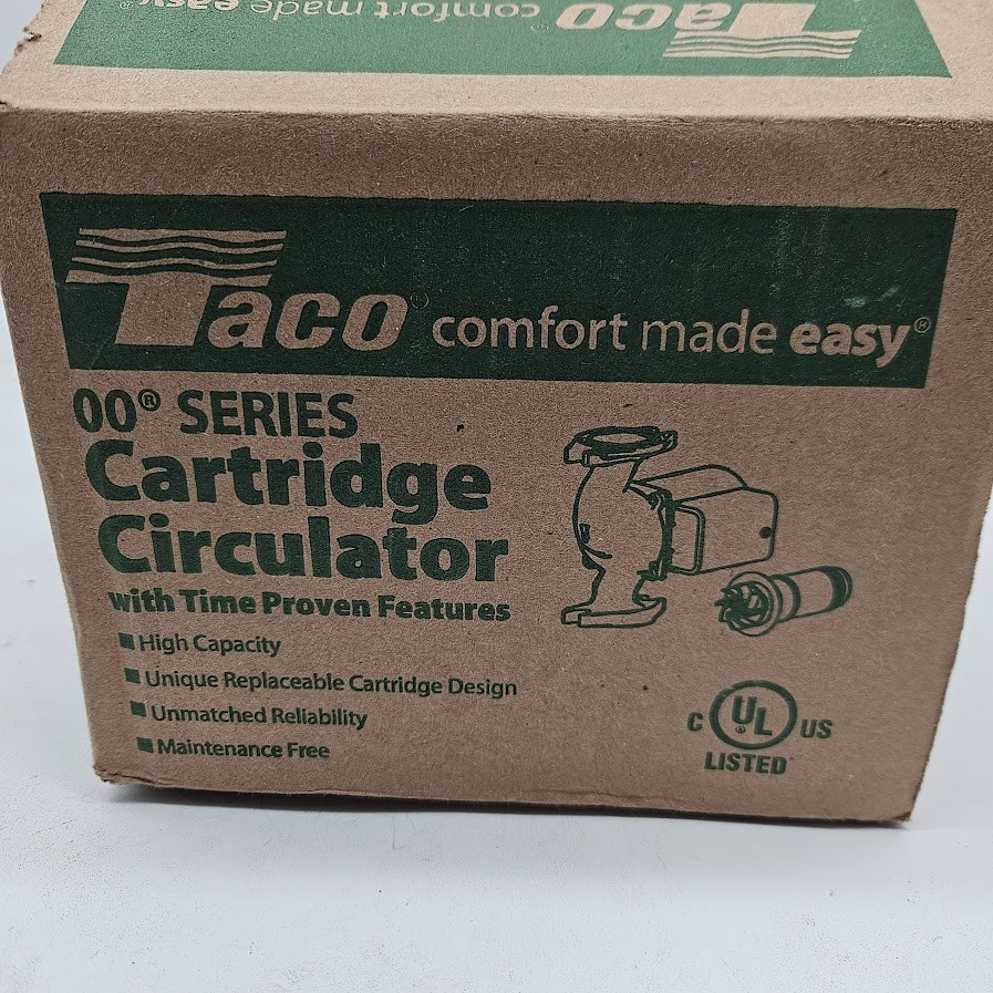 Taco 007-F5 1/25 Hp 115V 1-Phase Connection Hydronic Circulating Pump For Parts