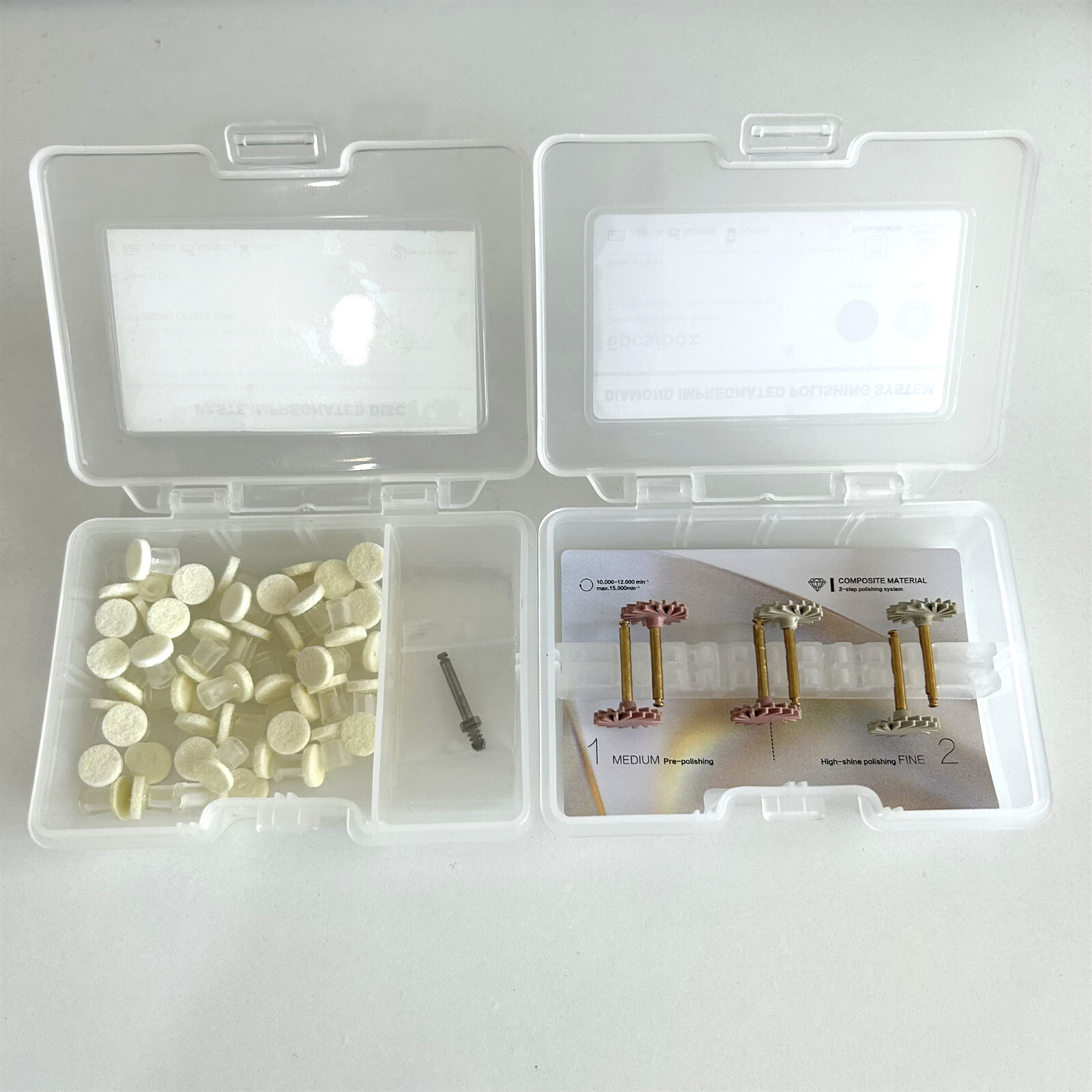Dental Paste Impreganated Disc Composite Polishing Buff Snap Fits Twist EVE Type