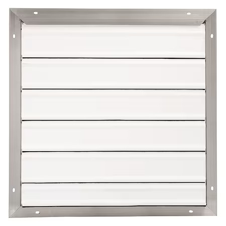 Dayton 3C308 24 In 27″H-W 5.75″L Aluminum Backdraft Damper, 24-1/2 In X 24-1/2