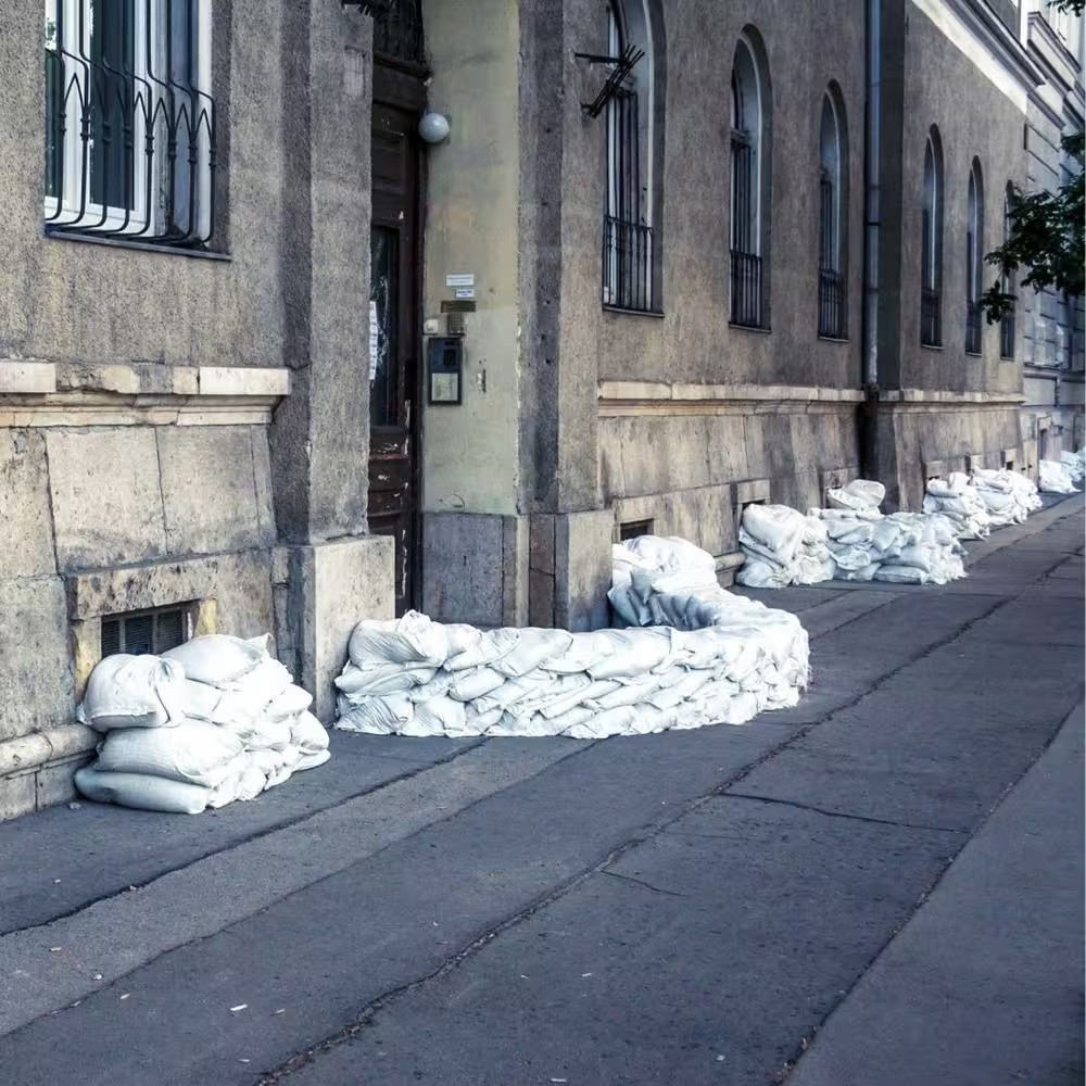 15 In. X 27 In. White Woven Sand Bags with Tie String (25-Pack)