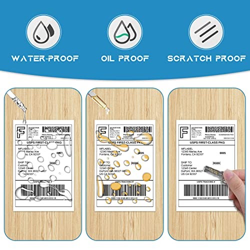 MFLABEL 20 Rolls of 250 4×6 Direct Thermal Blank Shipping Labels for Zebra 2844