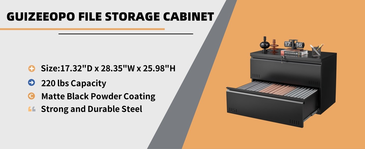 Assembly Required, Heavy Duty Office Storage Cabinet for A4/Letter/Legal Size,