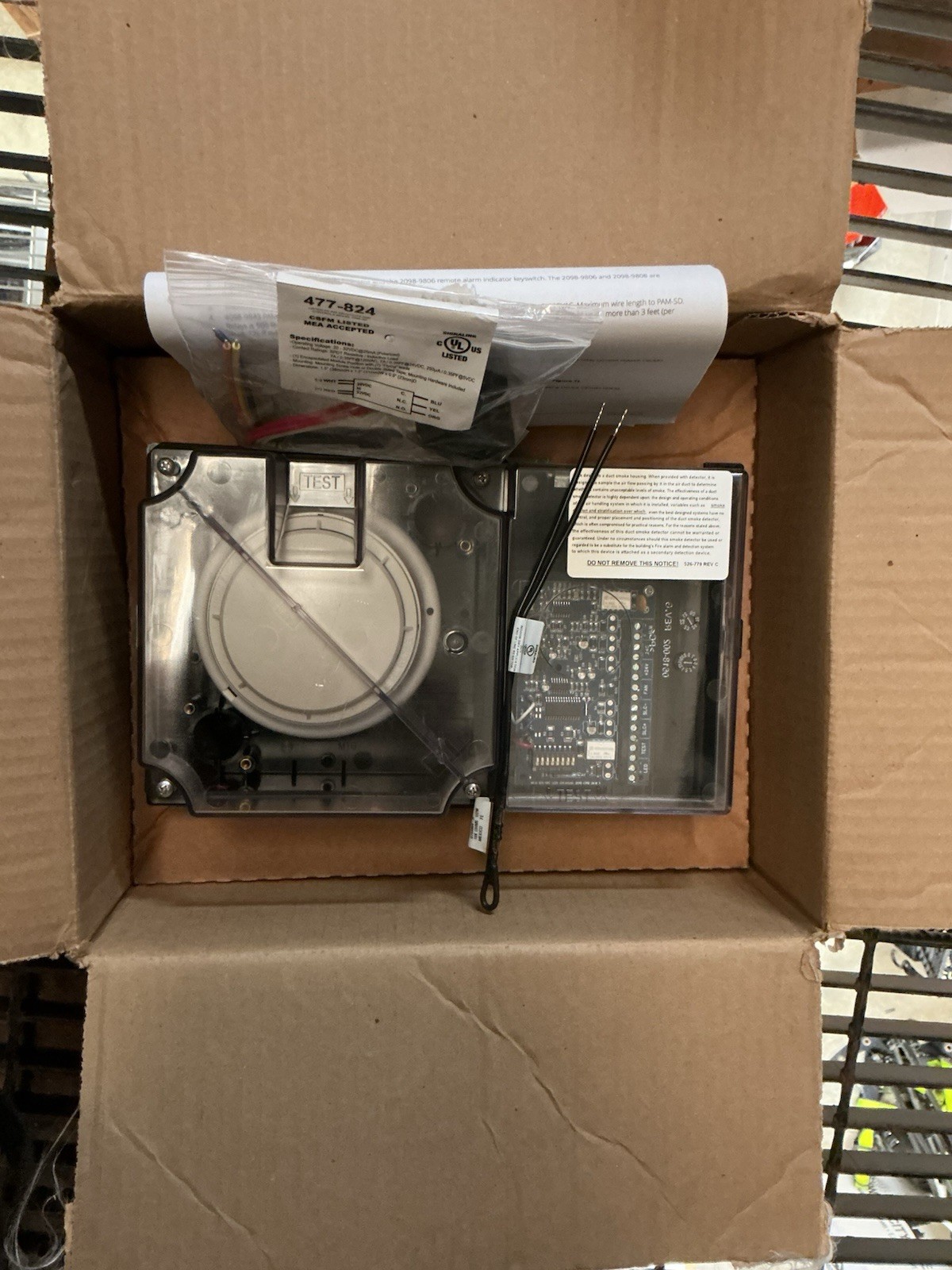 Simplex Air Duct Smoke Detector Fire Alarm