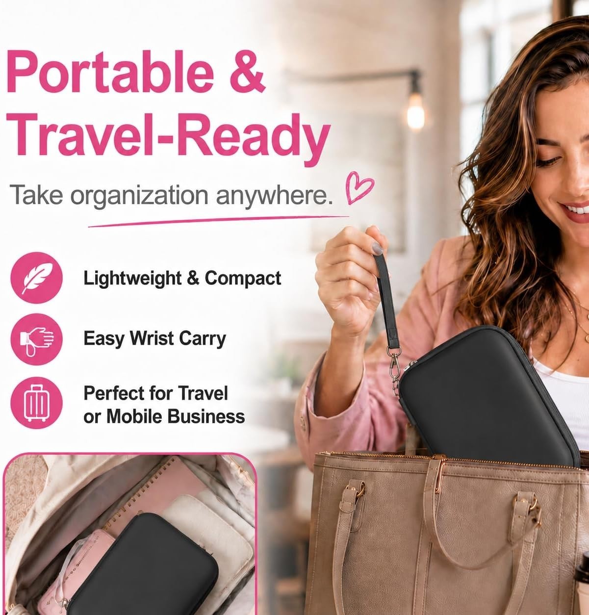 Elegant EVA Hard Case for Phomemo & Compatible Label Makers – Travel Ready