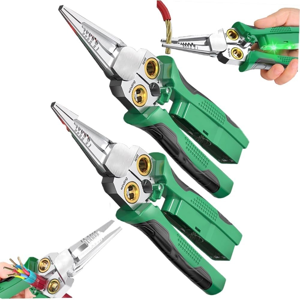 8in1 wire stripper with voltage test,suitable for 10-18 AWG,for electrician work