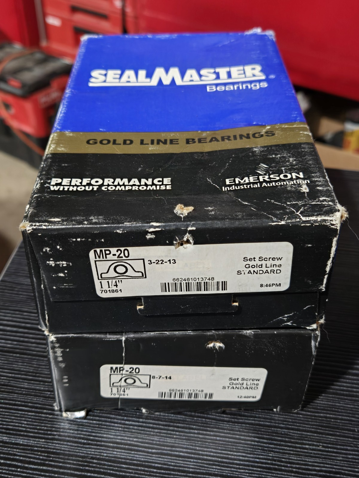 Sealmaster MP-20 Pillow Block Bearing 1-1/4″ Bore Gold Line Set Screw NEW…