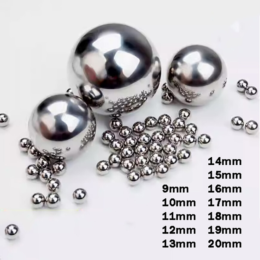 Solid Carbon Steel / Gcr15 Steel Ball Bearing 9 10 11 12 13 14 15 16 17 18 20mm