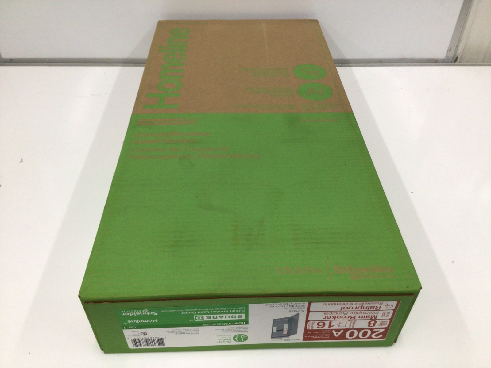 SQUARE D HOMELINE HOM816M200PFTRB 200A 8-SPACE 16-CIRCUIT BREAKER LOAD CENTER