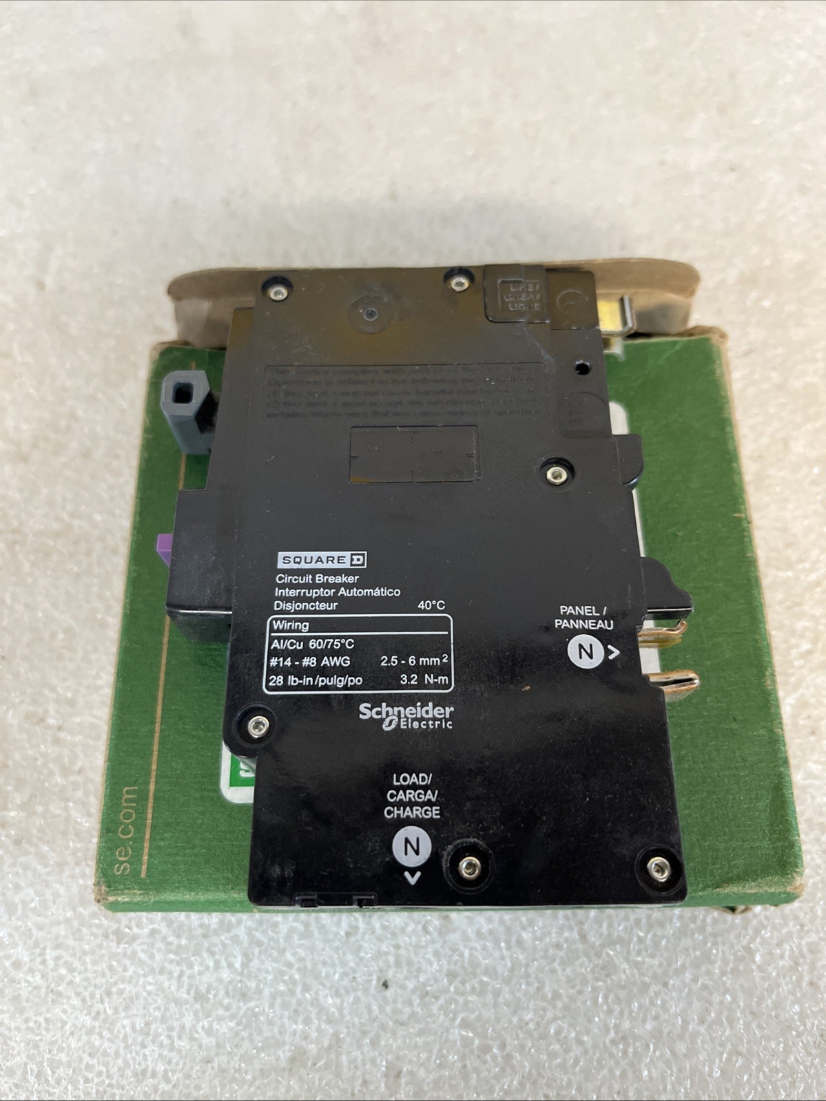 Square D QO120PAFGF 20A 120V AFCI GFCI Plug On Circuit Breaker New