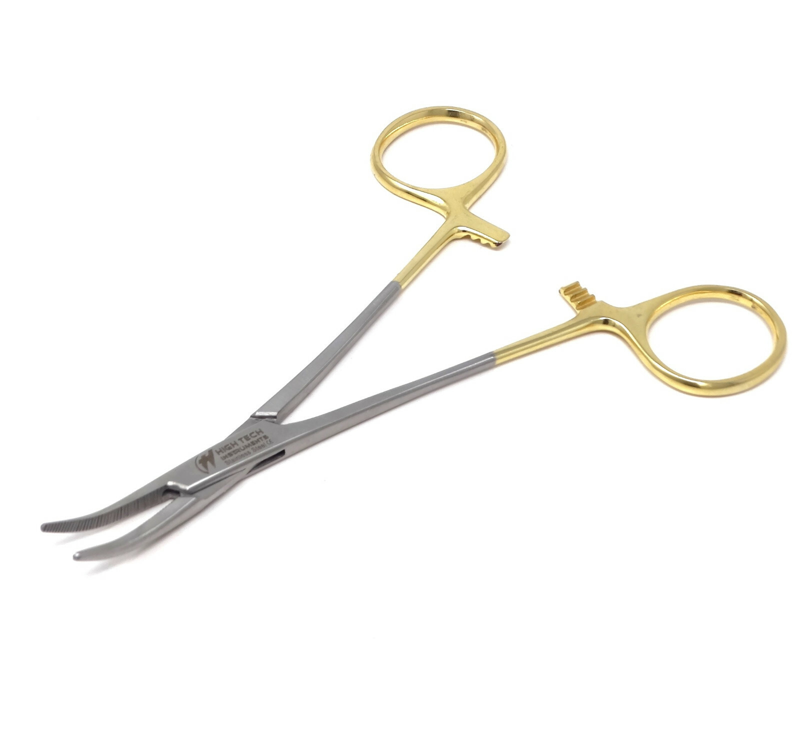 Surgical Mosquito Forceps 5″ Hemostat Curved Dental Instruments Gold Handle