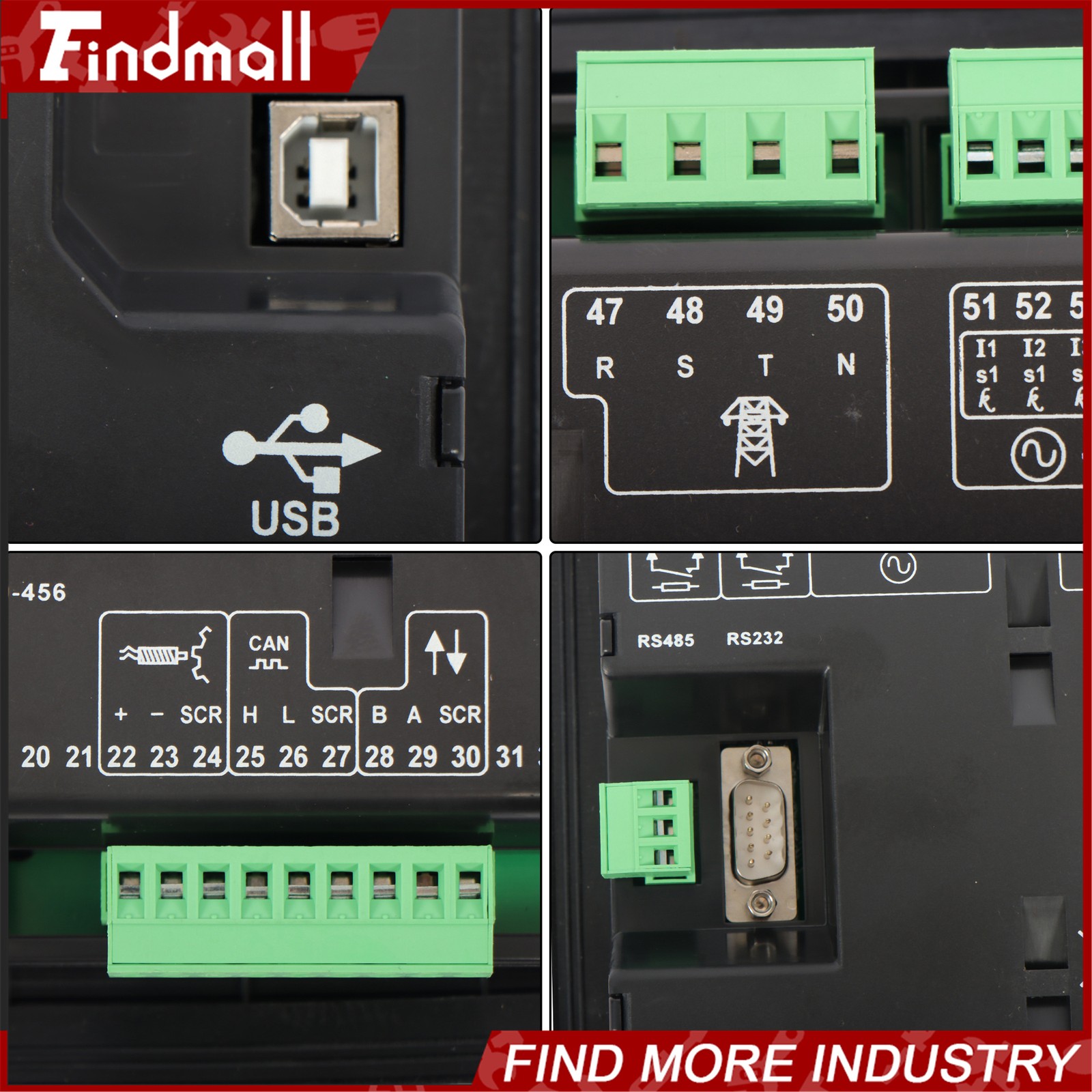 Findmall Generator Controller DSE7320 Auto Start Module With ATS AMF Protection