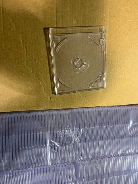 50 PCS NEW TOP QUALITY 3.5″ MINI DISC JEWEL CASE W FROSTY CLEAR TRAY, FREE SHIP