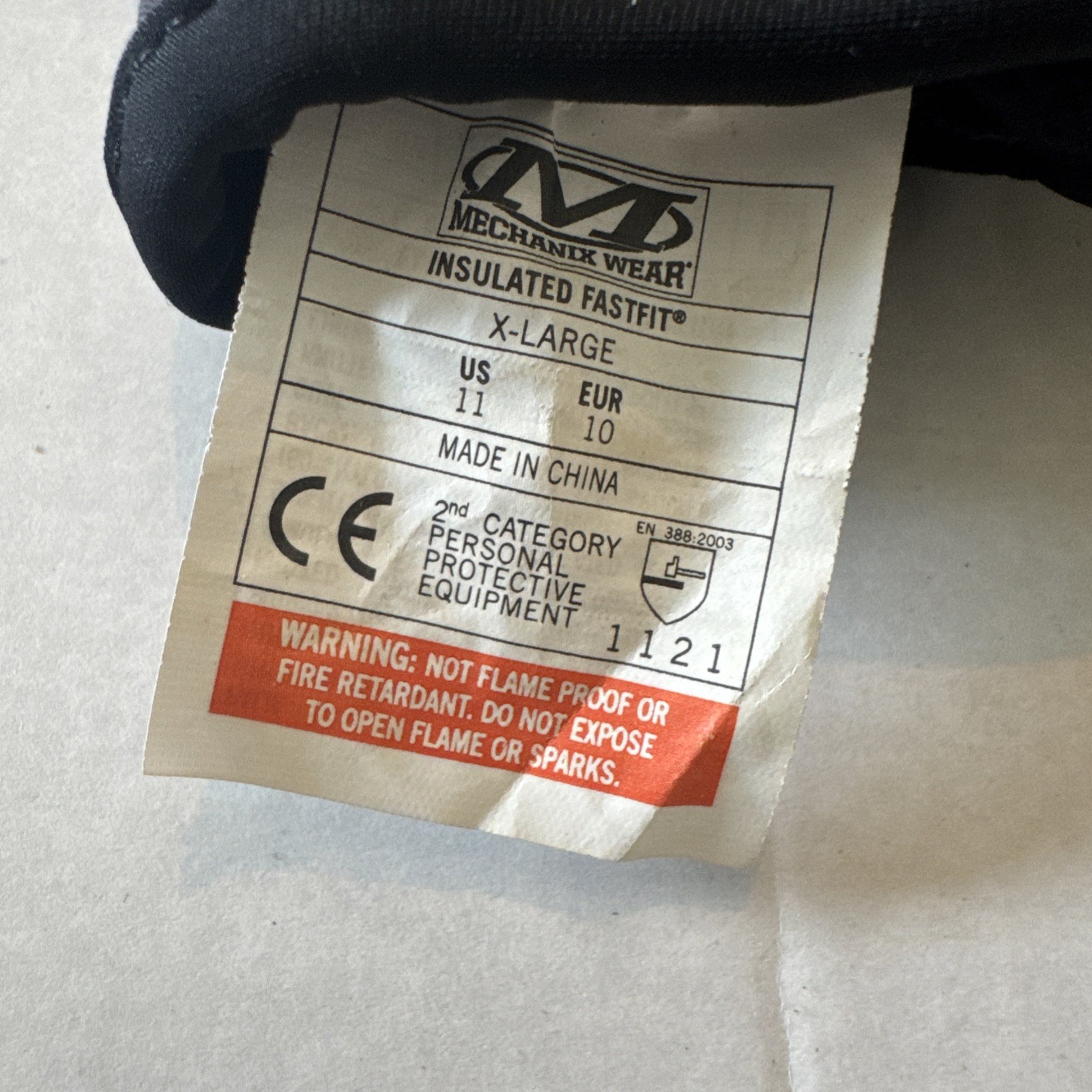 MECHANIX WEAR CW Insulated X-Large 1 -Pairs