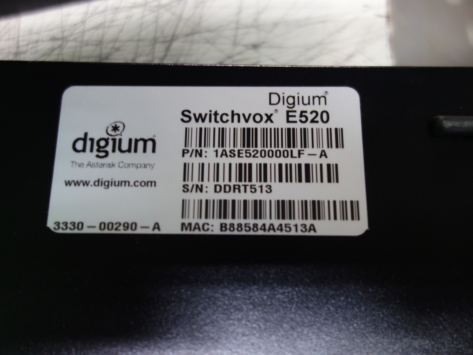 Digium Switchvox E520 Appliance with Power Supply