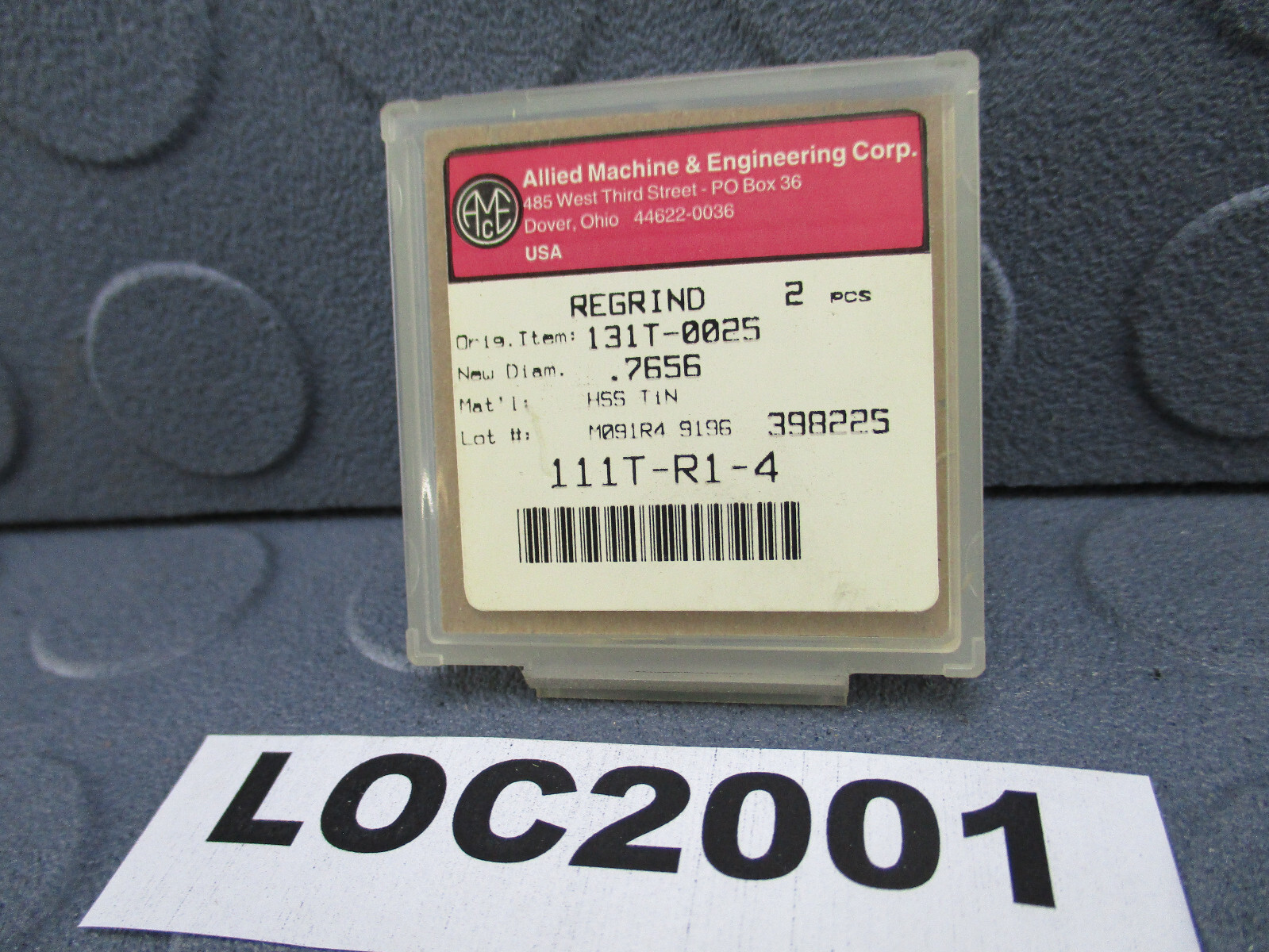 AMEC REGRIND TO ( .765IN ) 111T-R1-4 SPADE DRILL INSERT HSS LOC2001