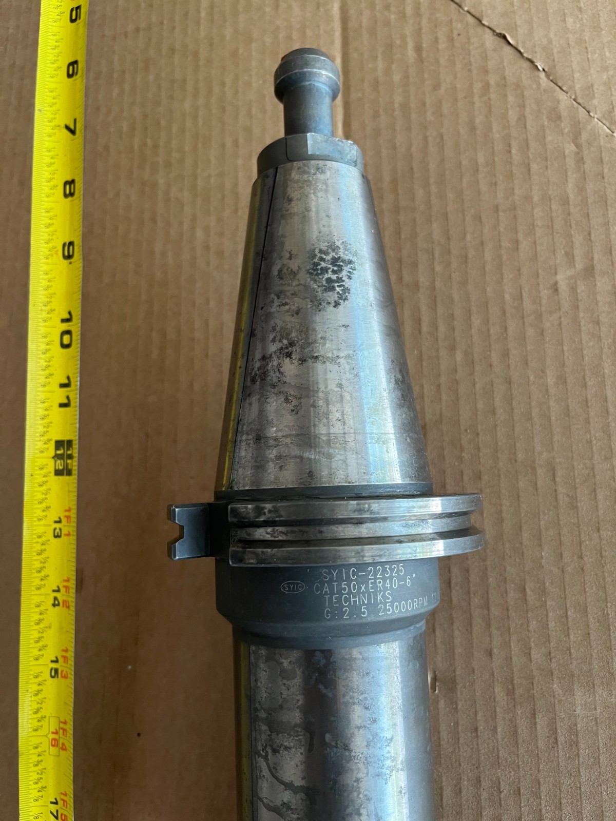 Techniks CAT50 ER40 Collet Chuck CAT50XER40-6 – Precision High-Speed. #31. READ!