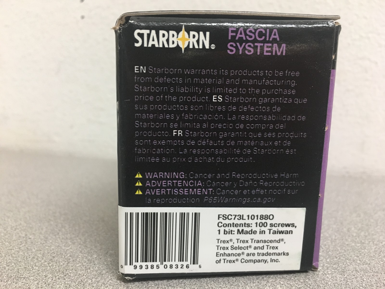 Trex Fascia System Epoxy screws # 73 Spiced Rum-Lava Rock-Fire Pit- 1 ⅞ ” 100PCS
