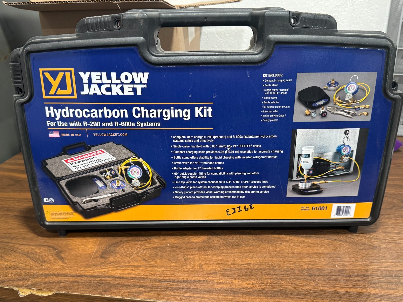 Yellow Jacket Hydrocarbon Charging Kit 61001 for use with R-290 & R-600a System