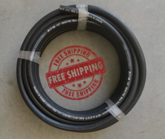 *NEW R17-08 1/2in SAE 100 R17AT 2-Wire MSHA Hydraulic Hose *FREE SHIPPING*