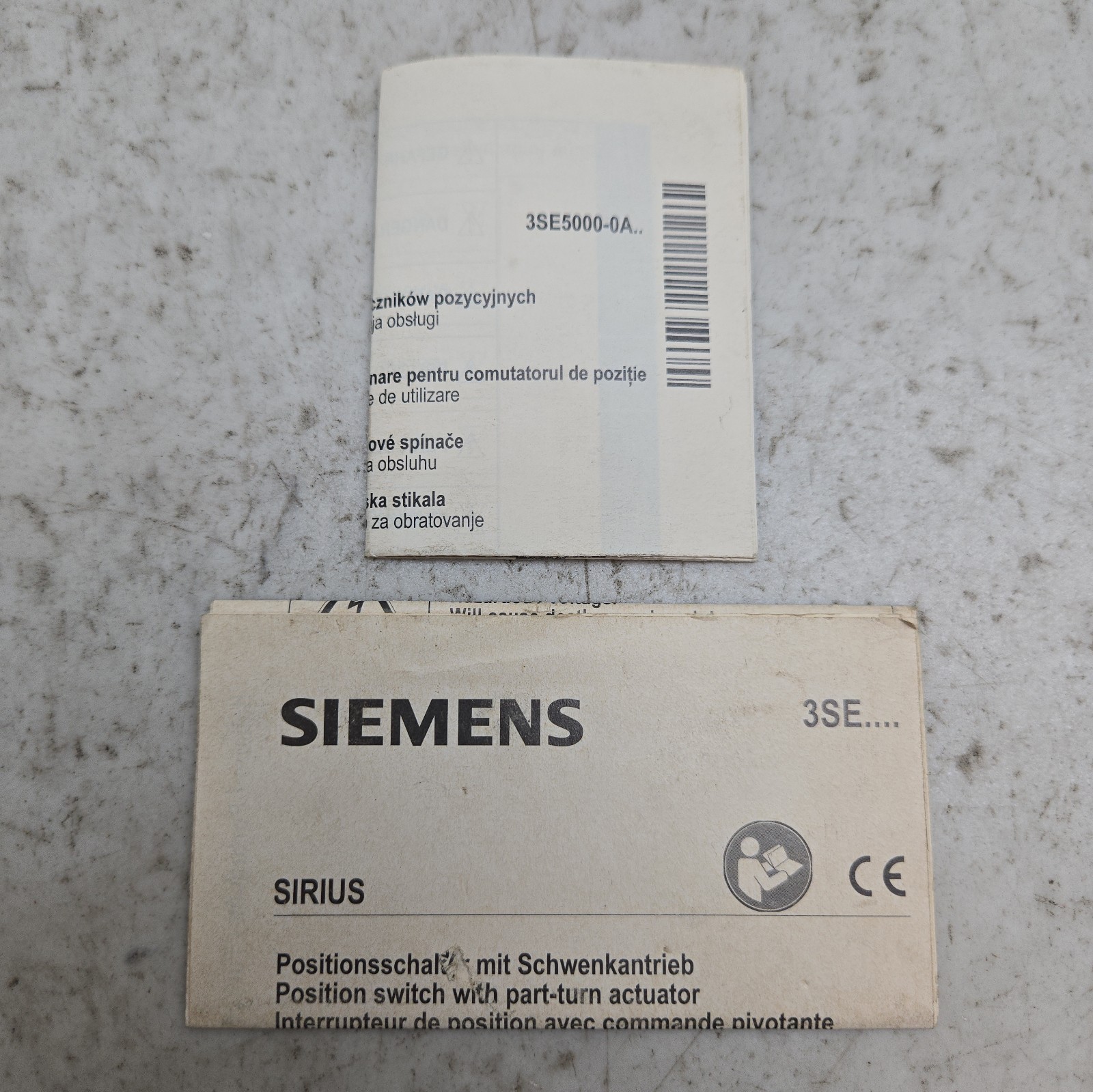 Siemens 3SE5112-0CH01 Position Limit Switch Rotary Actuator 1No 1Nc New