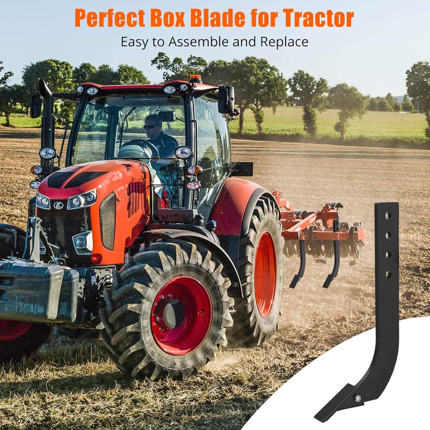 1/5/6 Pack 18” Box Blade Shank Scarifier Shanks Teeth 4 Holes Box Scraper Shank