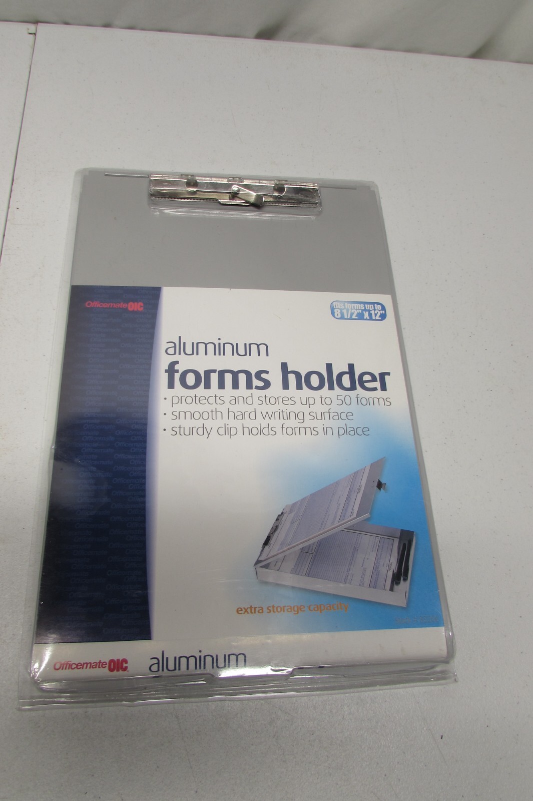 Officemate Aluminum Forms Storage Clipboard, 8.5 x 12 Inch (83200)