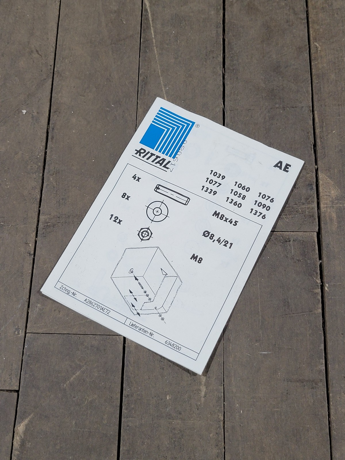 Rittal AE 1077 Enclosure Type 4 ISO 9001/14001 RoHS Compliant Box