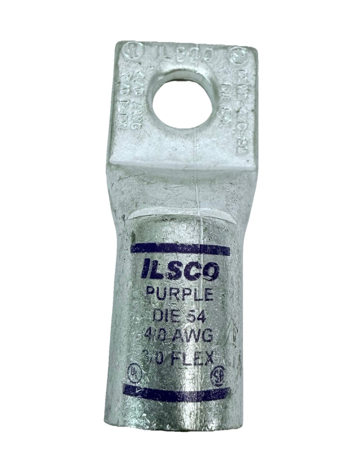 (LOT OF 4) ILSCO CSWS-4/0-38 Copper Compression Lug 4/0 AWG 3/0 flex