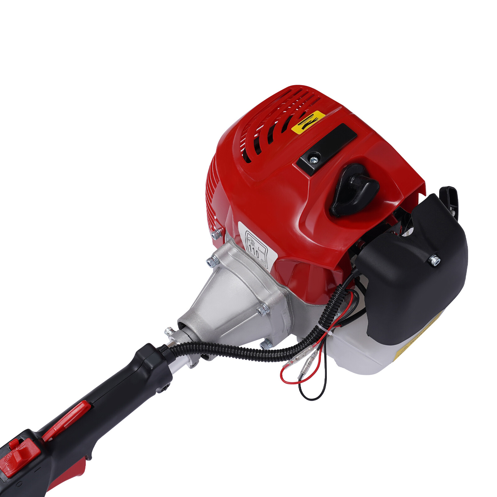 Gas Power Handheld Sweeper Broom Driveway Turf Artificial Grass Snow Clean 52CC