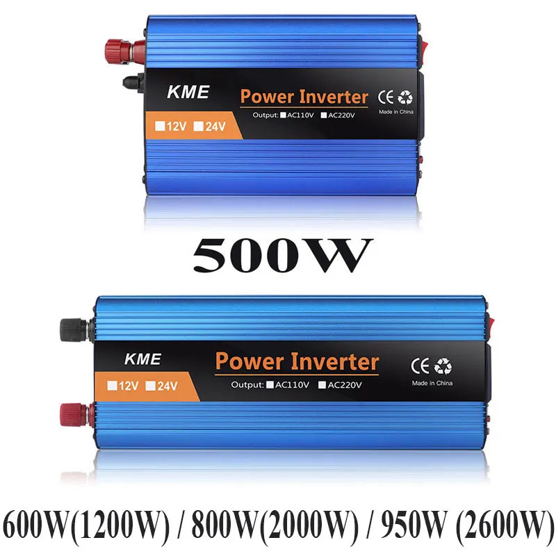 Car Power Inverter DC 12V 24V 36V 48V 60V to AC 220V 500-2600W Durable Converter