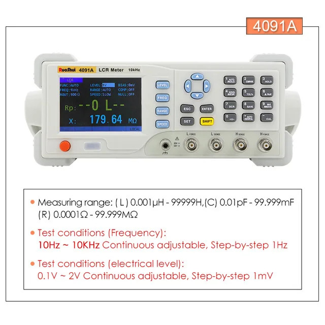 Digital LCR Meter Capacitance Resistance Impedance Inductance Measure Instrument
