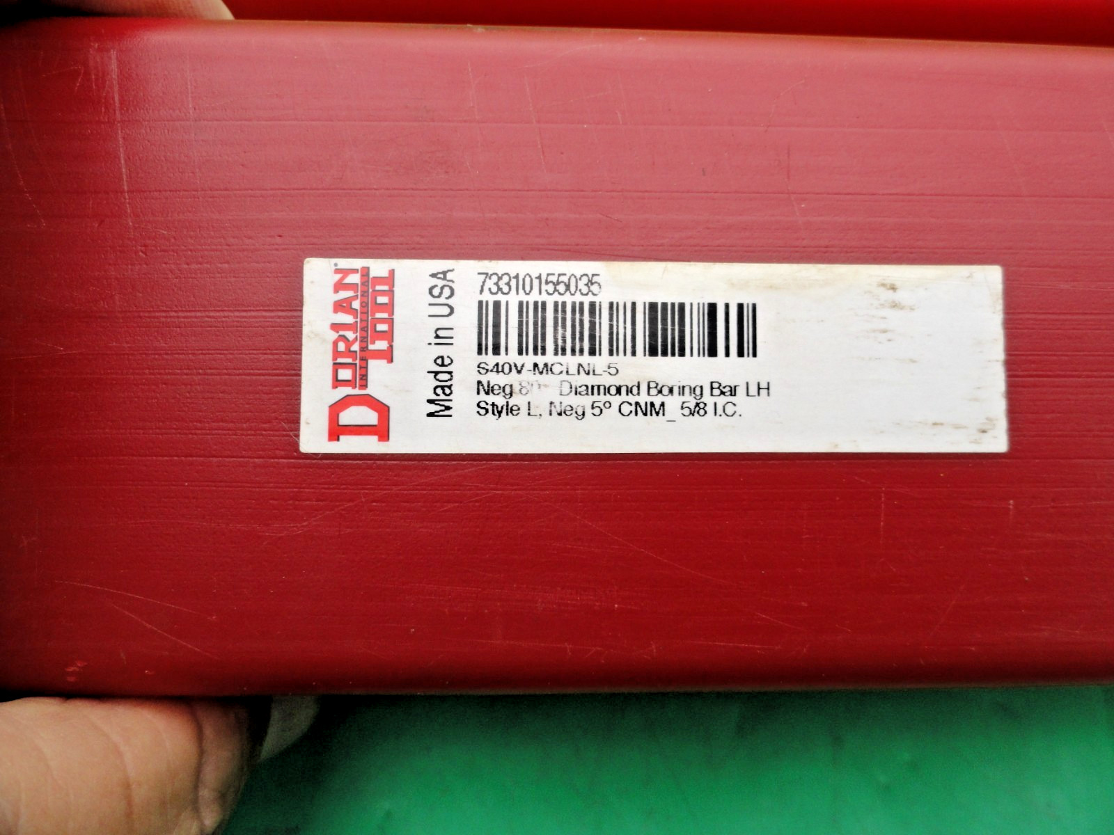 Indexable Boring Bar: S40V-MCLNR-5, 3.0620″ Min Bore, Right Hand, 5.000 deg Lead