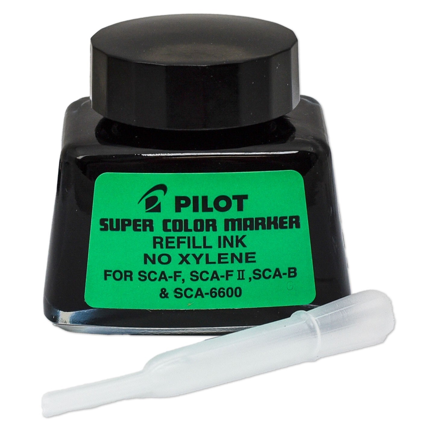 Pilot 48500 SCA-RF Super Color Marker Refill Ink, Black Permanent Ink, No Xylene