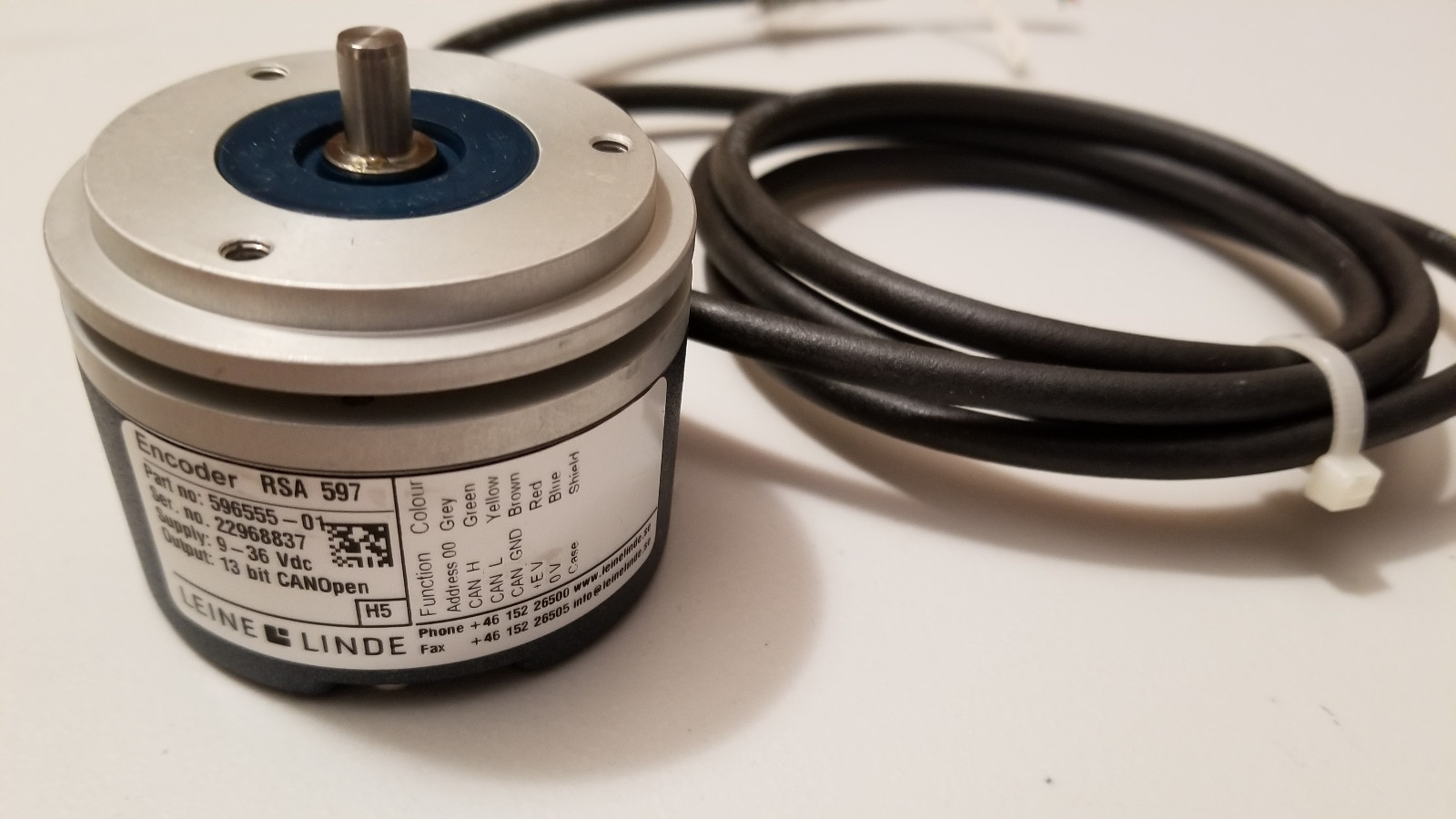 Leine Linde 13Bit CANOpen Encoder RSA 597 596555-01 9-36Vdc