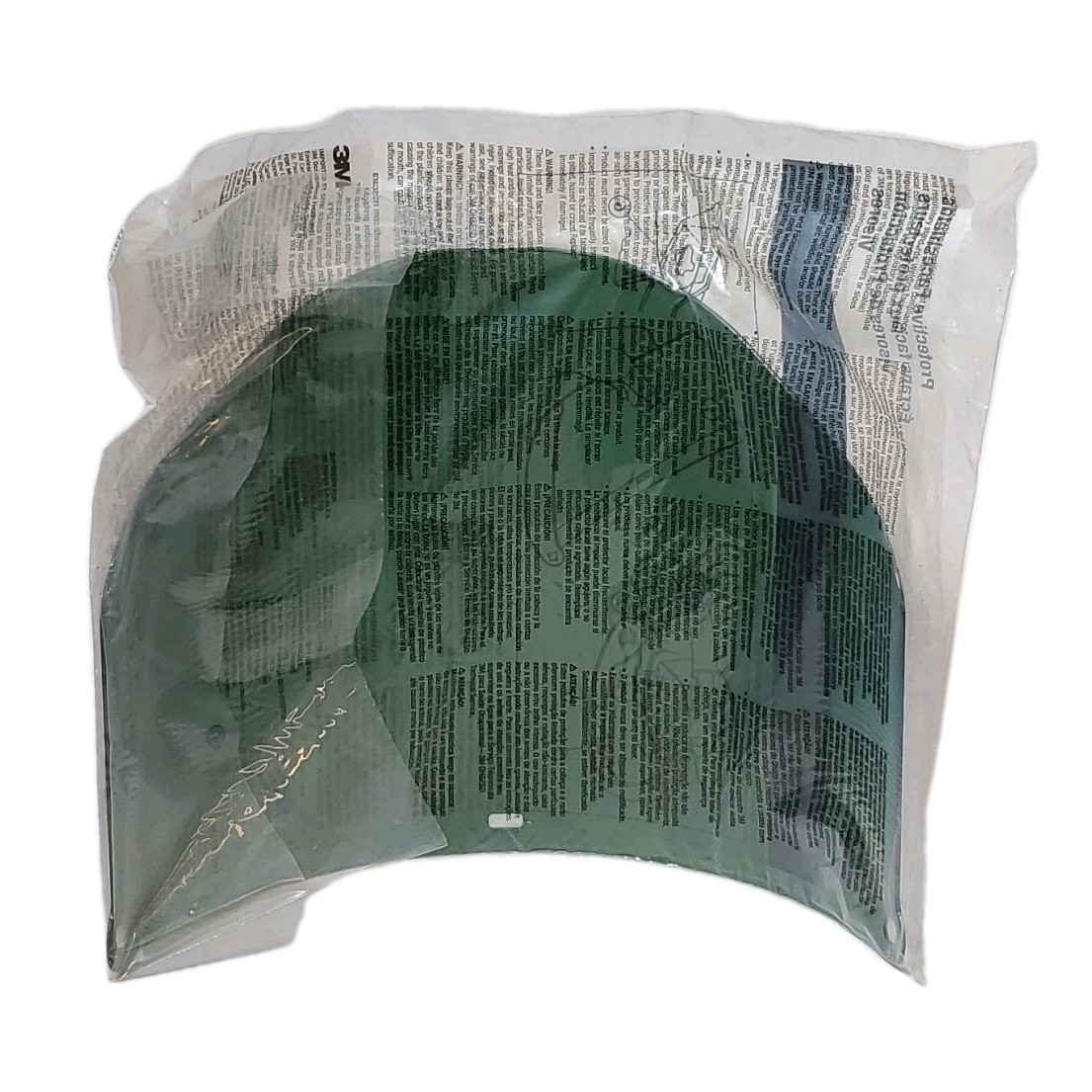 Lot Of 2 3M WP96C Dark Green Molded Polycarbonate Faceshield 82702-00000 ANSI