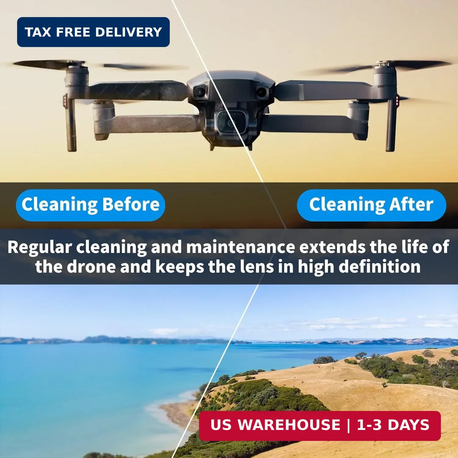 Drone Cleaning Kit for DJI, Holy Stone, Scoot, FPV Drone, Hobby RC Quadcopters M