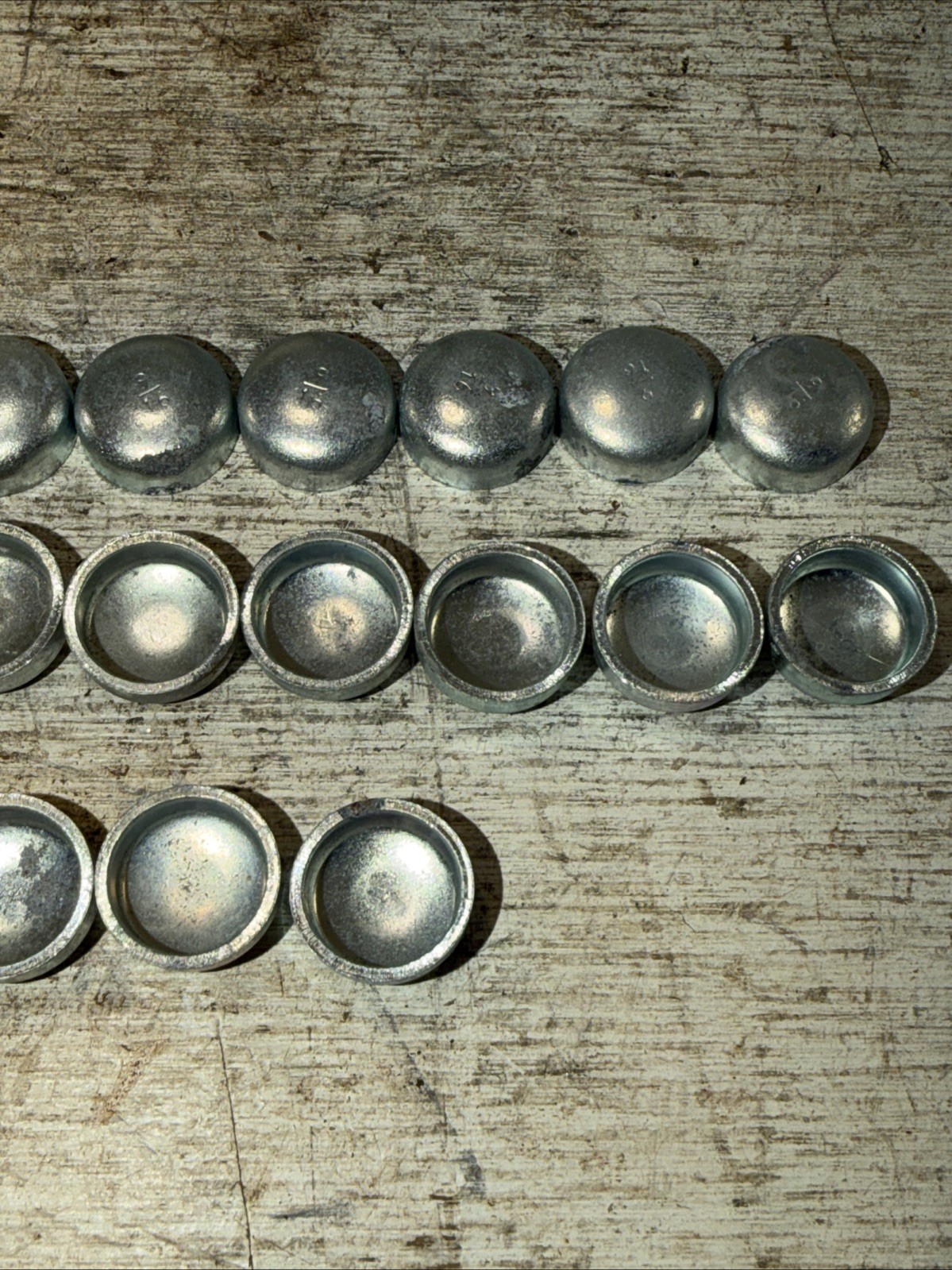 Lot Of 25 New Vintage Steel Cup Expansion Plugs 9/16” IN Made In USA