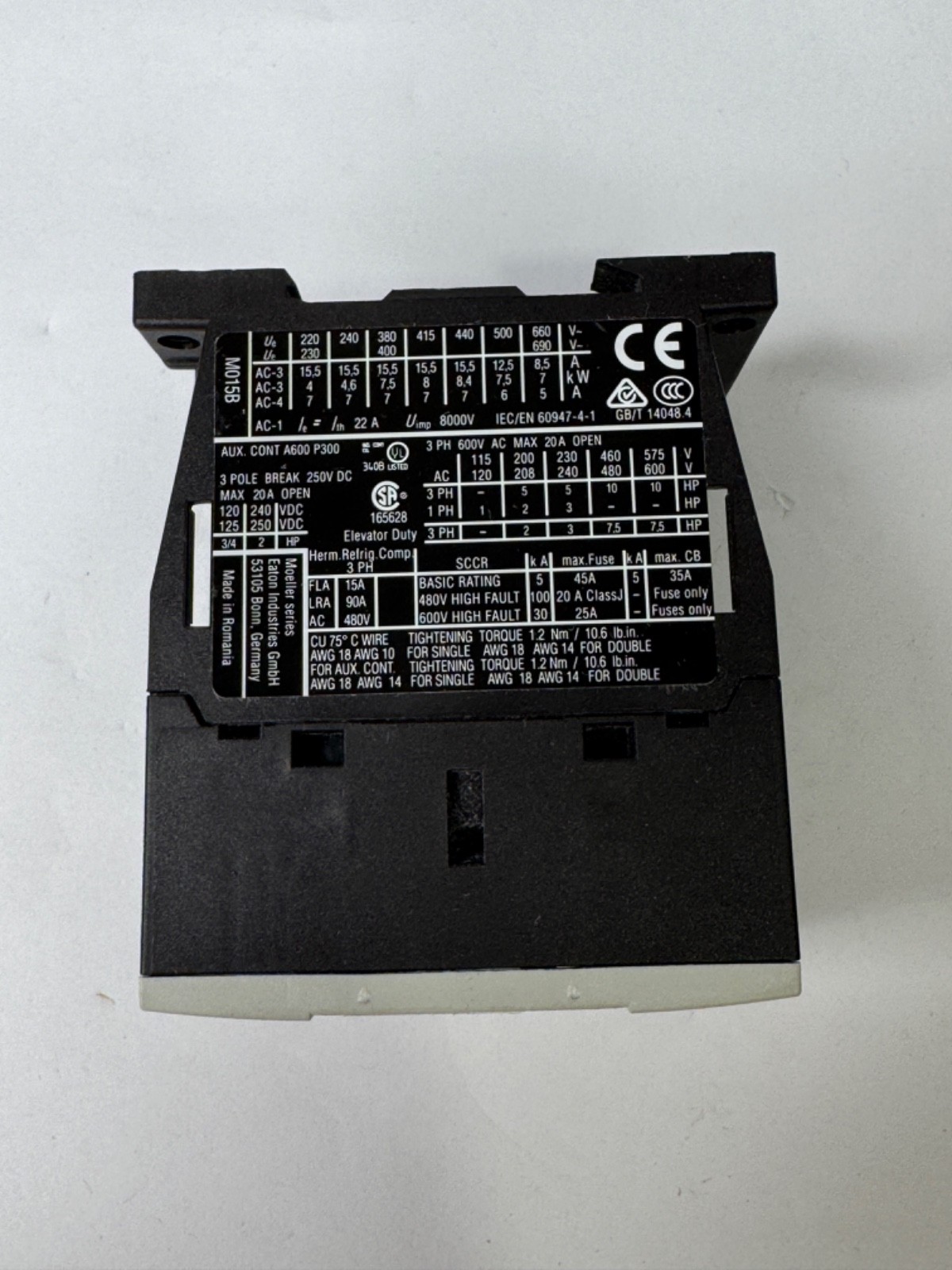 Eaton DILM15-10, XTCE015B10A, / 4YTV5