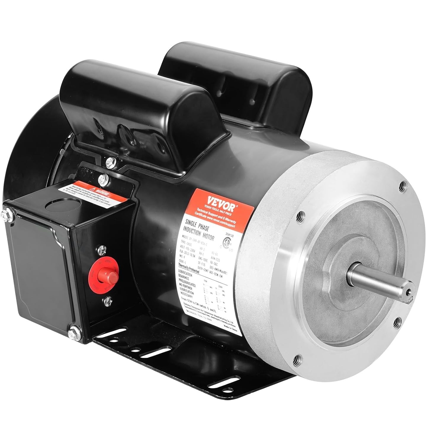Reversible Rotation 2HP Electric Motor 56C Frame
