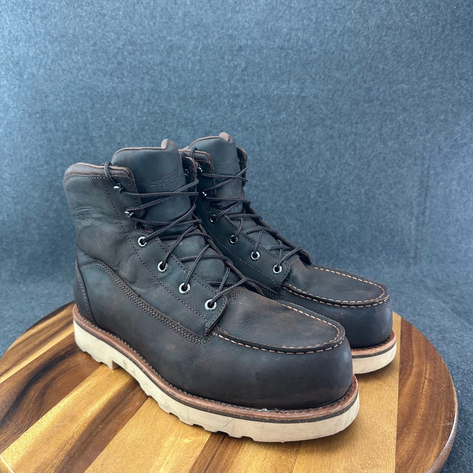RED WING Traction Tred Lite 2449 Men’s Sz 10.5H Safety Toe Waterproof Work Boots