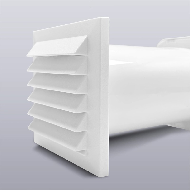 Quiet Air Exchanger With Removable Meshing Filter for Interior Wall Installation