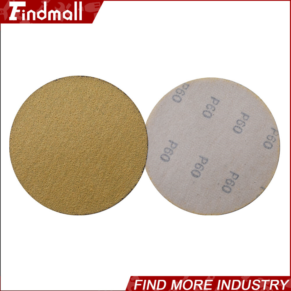 Findmall 100 Pack 5″ 120 Grit Hook Loop Pads Sanding Disc NO-Hole Sand Paper
