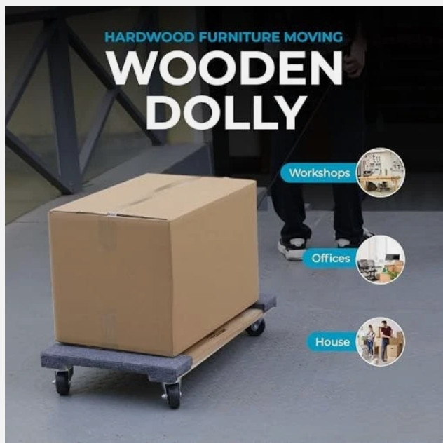 Simpli Magic 18″ X 30″ Hardwood Furniture Moving Dolly, Two Pack Free Shipping